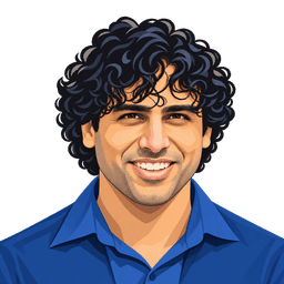 Illustrated portrait of Navid Behzadi