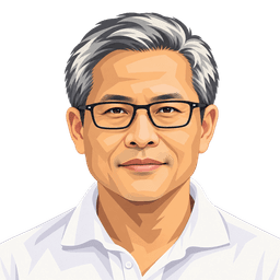 Illustrated portrait of Yen Wang